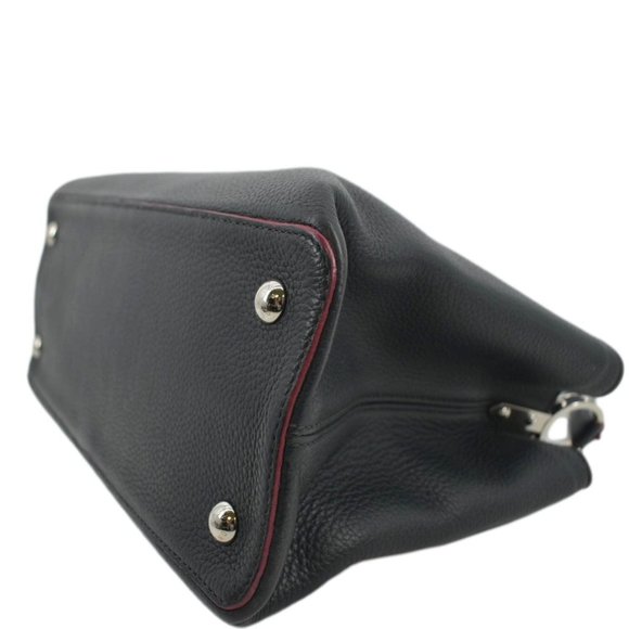 LOUIS VUITTON  Capucines Taurillon Leather Satchel Bag Black - Picture 9 of 12